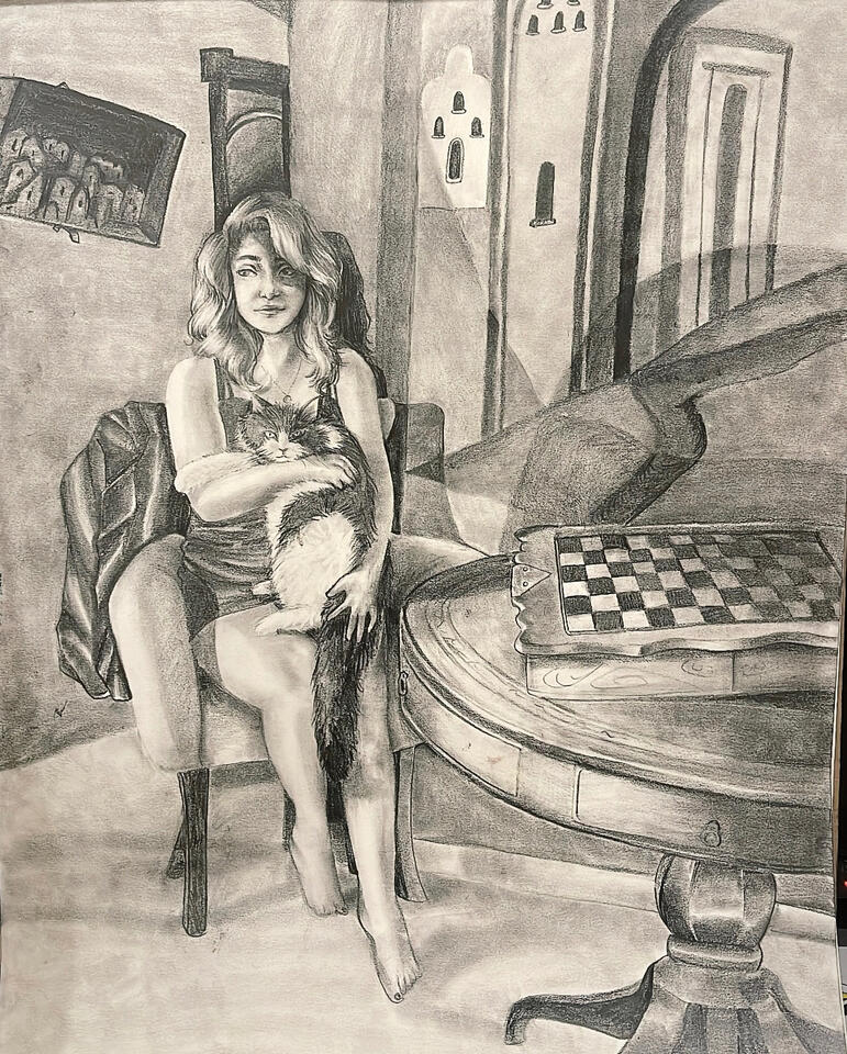 Self Portrait by Shanya Ahmadi