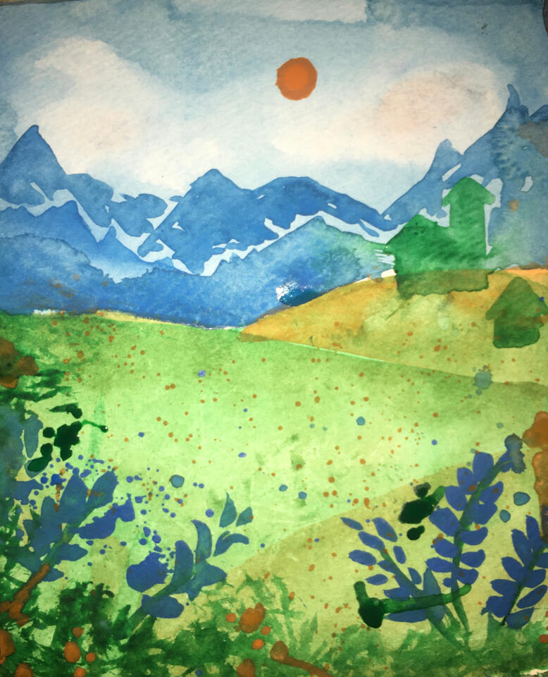 California Plains - Watercolor