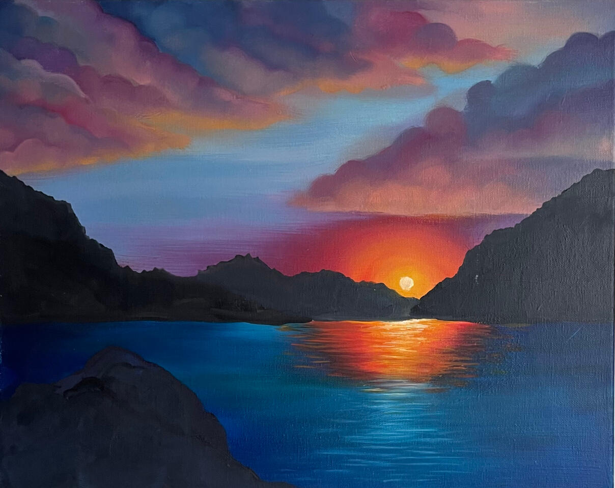 Tropic Nights - Oil Painting