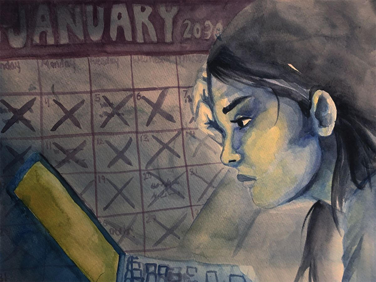 Halted - Watercolor