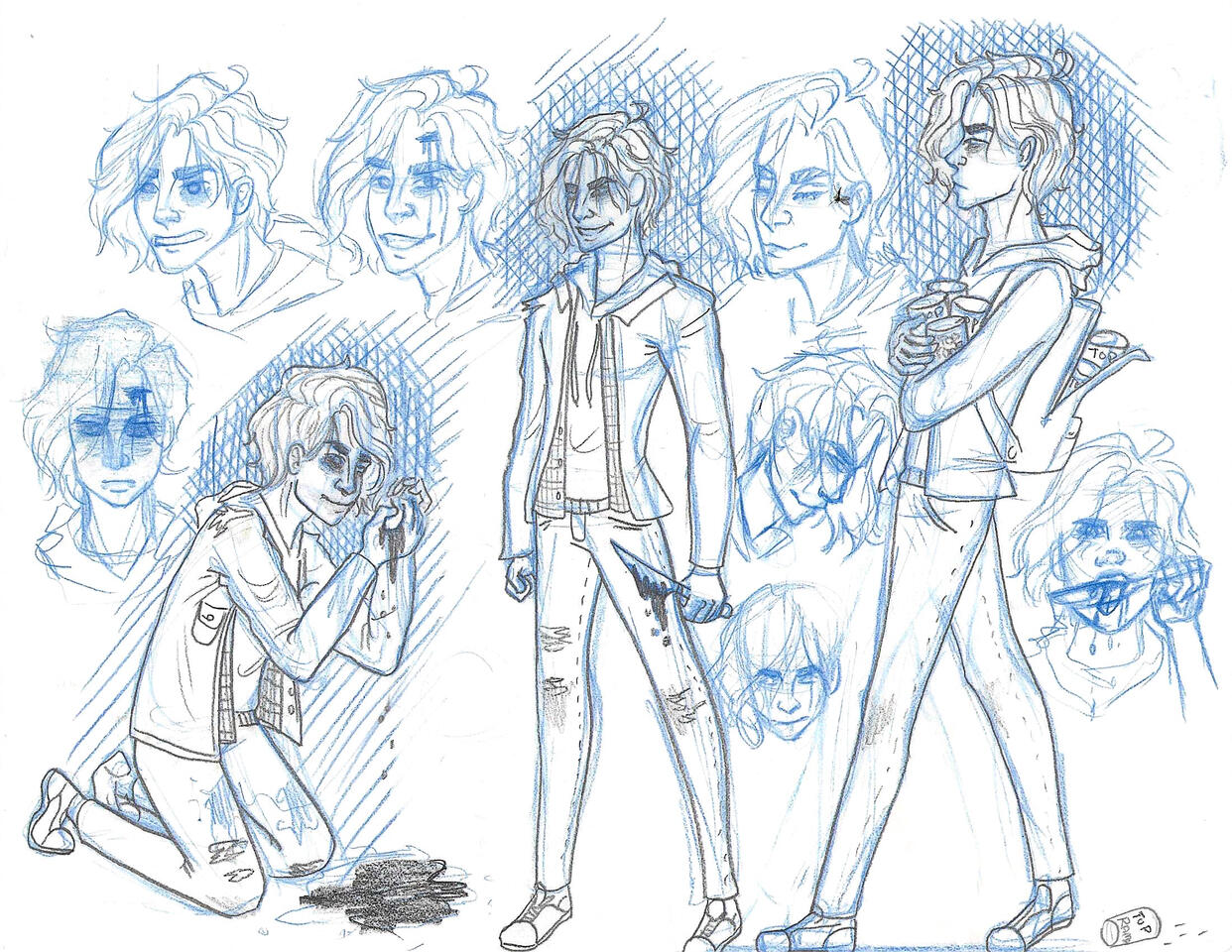 Karl the Killer Character Sheet - Pencil
